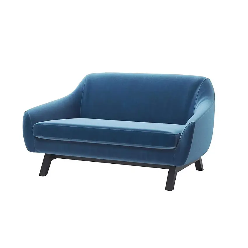 ALMA DESIGN canapé 2 places X BIG TOO avec structure en frêne teinté noir