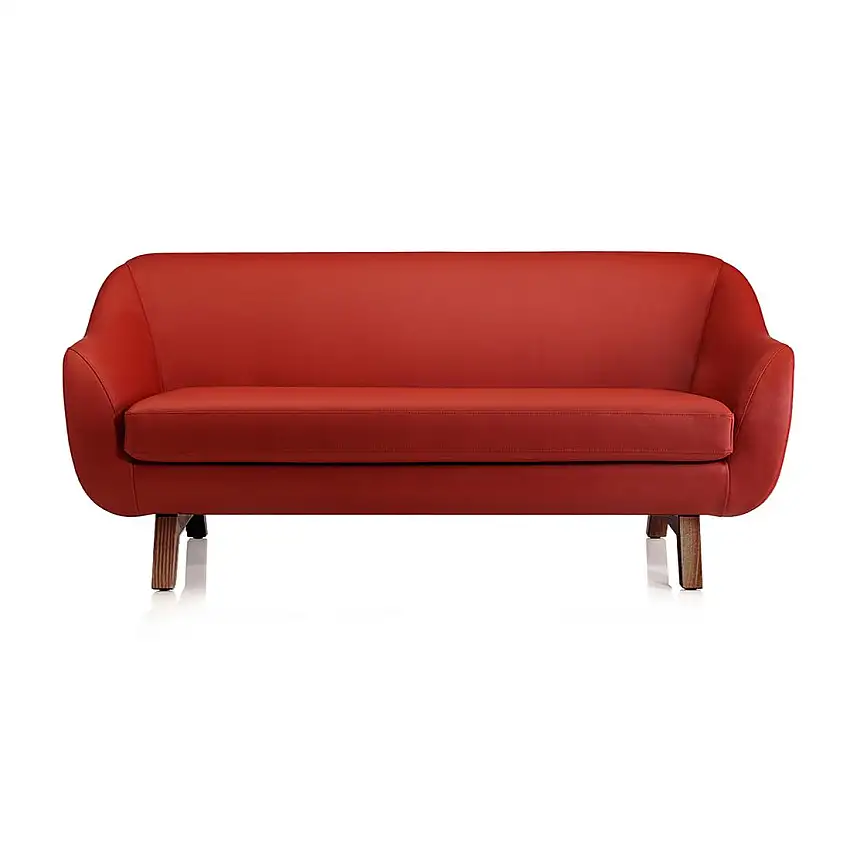 ALMA DESIGN canapé 3 places X BIG TOO avec structure en frêne teinté noyer