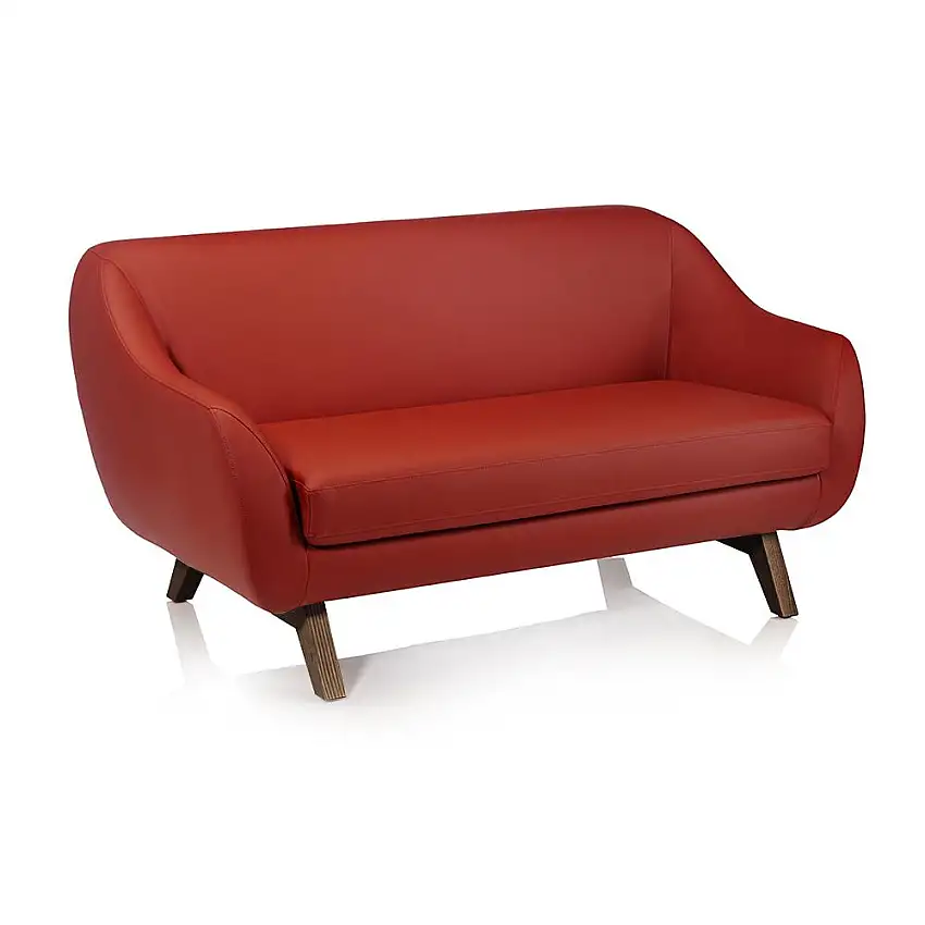 ALMA DESIGN canapé 2 places X BIG TOO avec structure en frêne teinté noyer