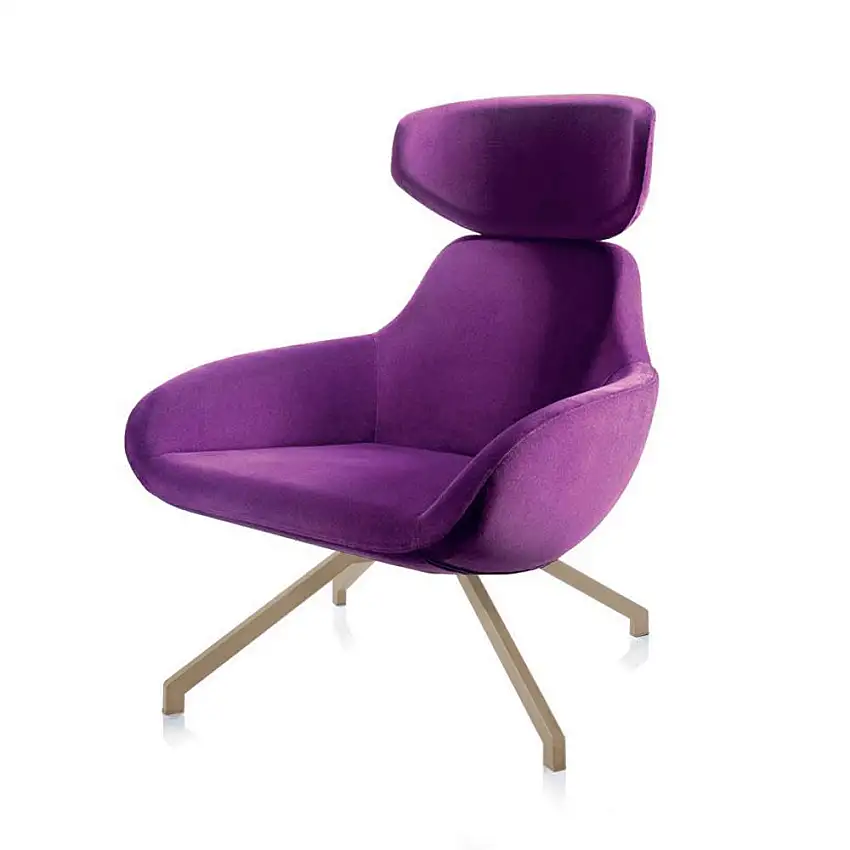 ALMA DESIGN fauteuil X 2BIG avec structure en acier verni sable