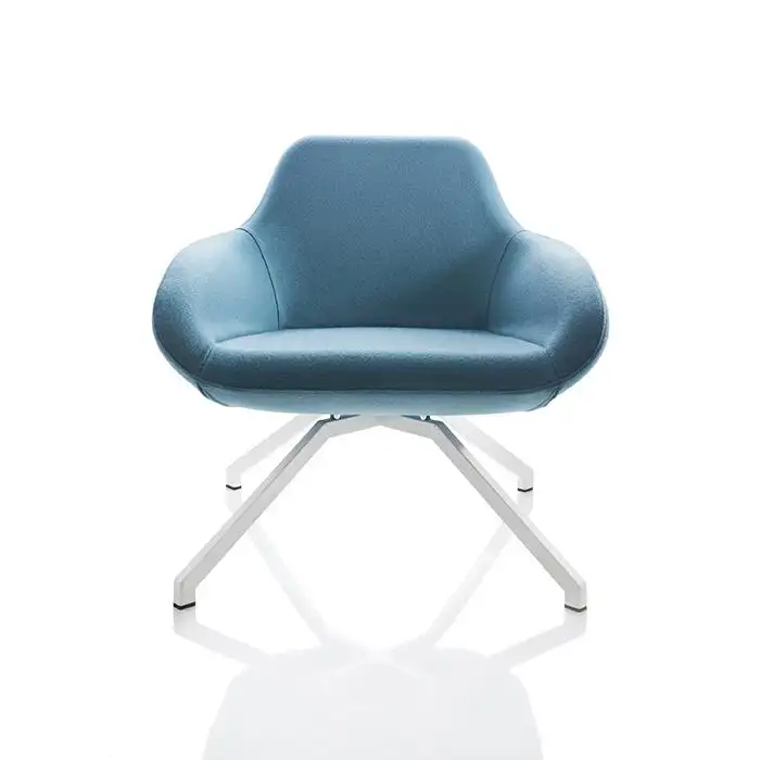 ALMA DESIGN fauteuil X BIG avec structure en acier verni blanc