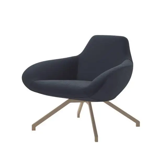 ALMA DESIGN fauteuil X BIG avec structure en acier verni sable