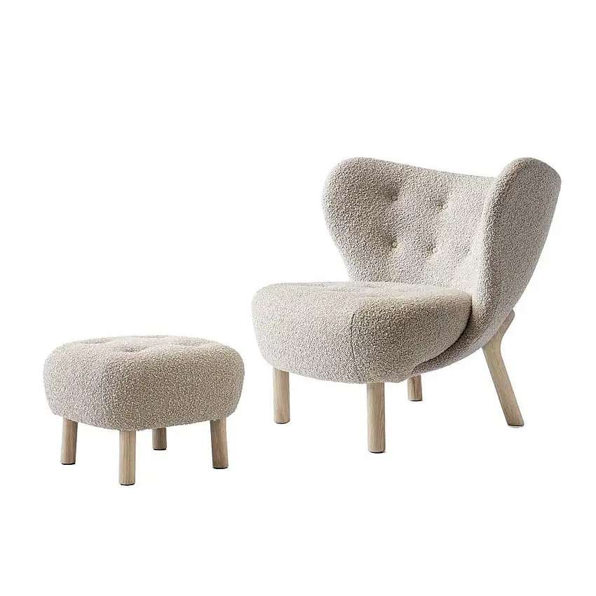&TRADITION fauteuil et pouf LITTLE PETRA VB1 & ATD1
