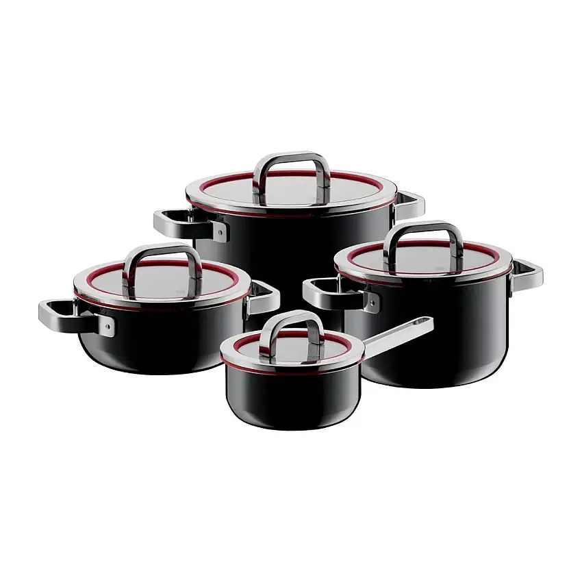 Batterie de cuisine FusionTec Functional Black en fer 4 pièces de WMF