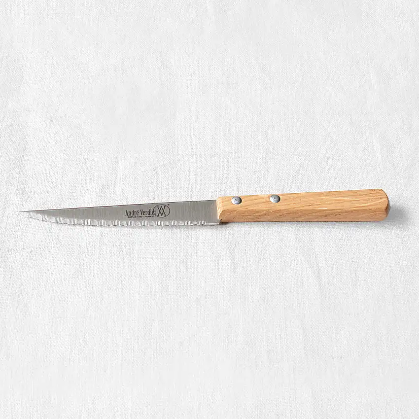 Couteau à steak inox manche en bois