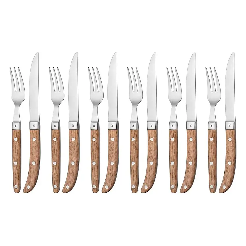 Set de 6 couteaux et fourchettes à steak Ranch de WMF