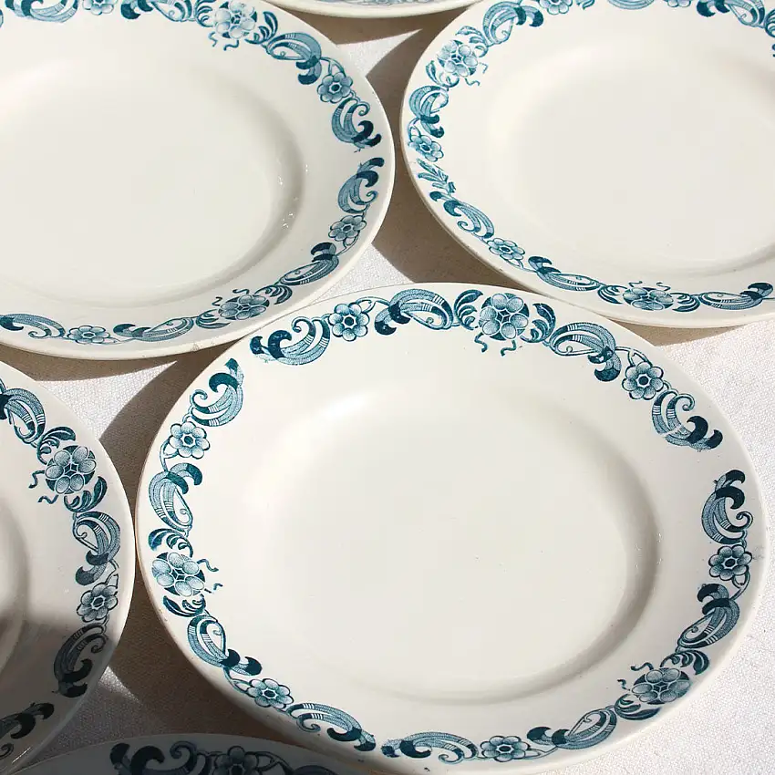 Assiettes en terre de fer