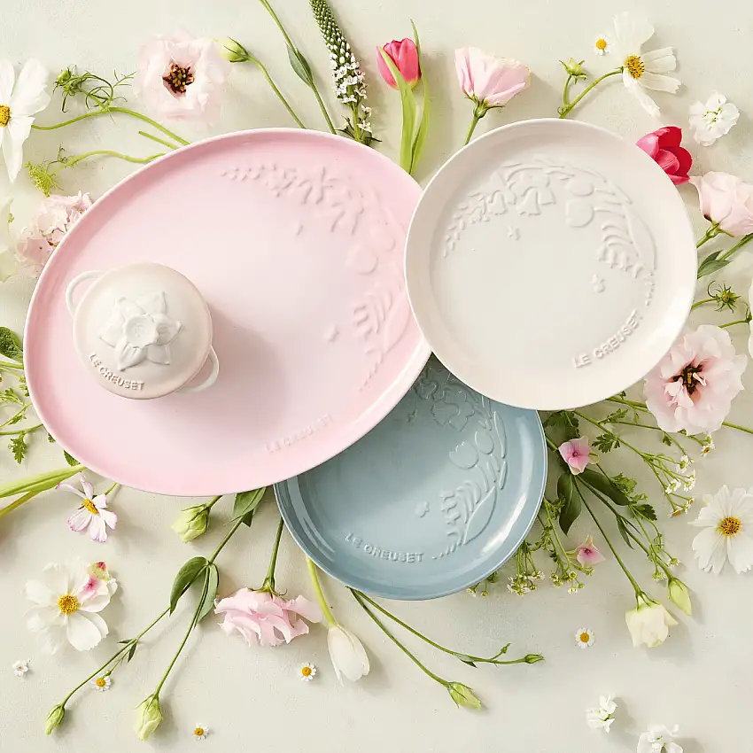 Assiette en céramique Jardin Le Creuset