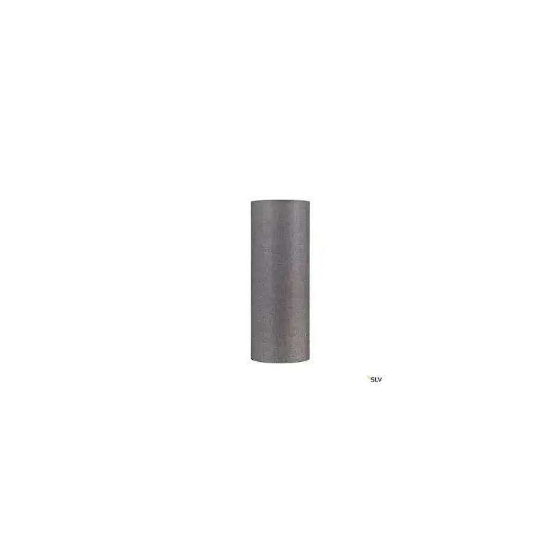 Abat-jour cylindrique Fenda - Ø 150mm - H 400mm - Textile - Gris