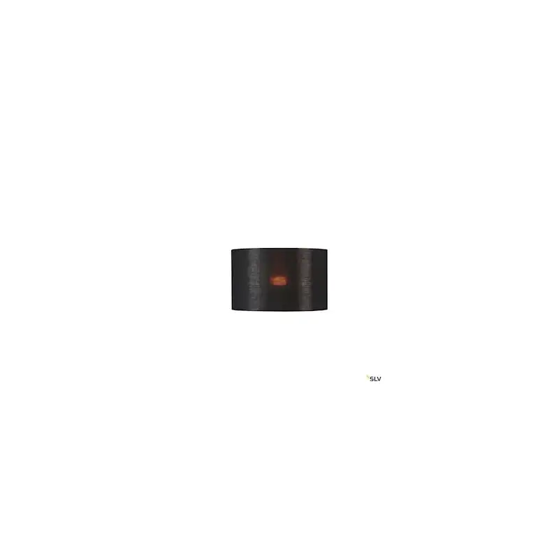 Abat-jour rond Fenda - Ø 455mm - H 280mm - Textile - Noir et cuivre