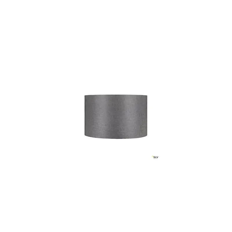 Abat-jour rond Fenda - ø 455mm - H280mm - textile - gris