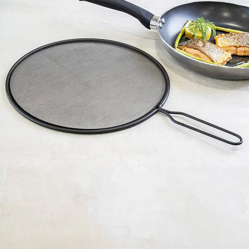 Écran anti-éclaboussures en fil noir KitchenCraft