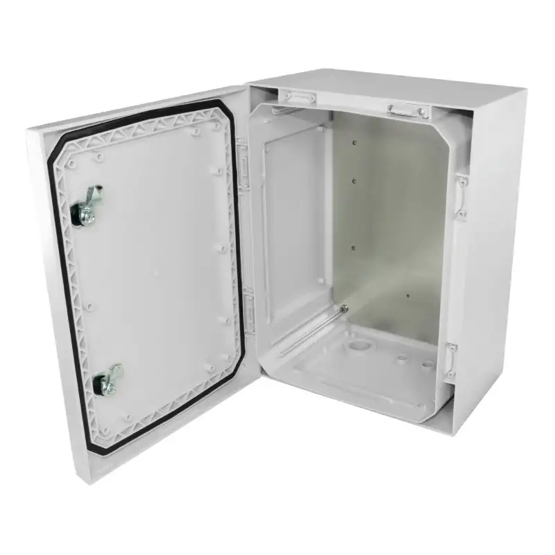 Coffret optique en polycarbonate IP66/IK10 + accroches rail DIN