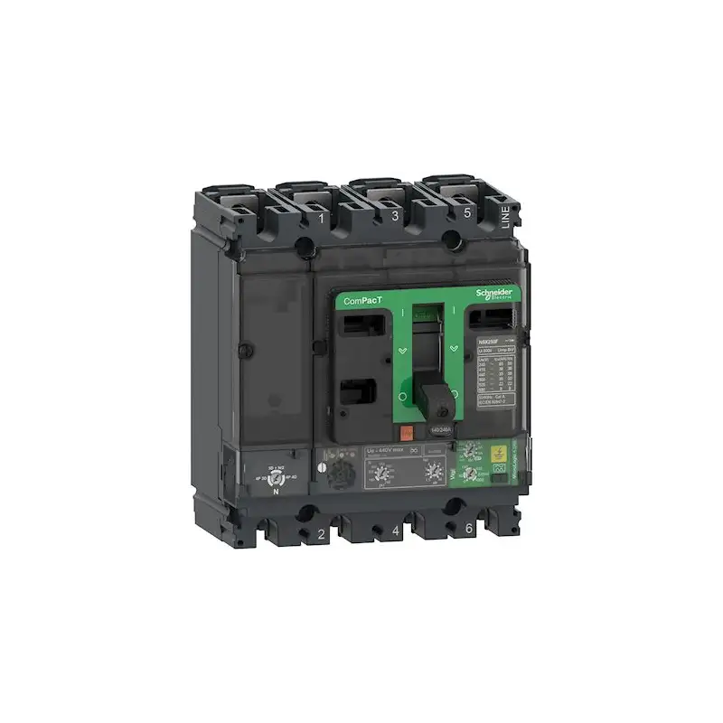 Compact NSX250B - disjoncteur Vigi - Micrologic 4.2AB 240A - 4P4D - 25kA - fixe