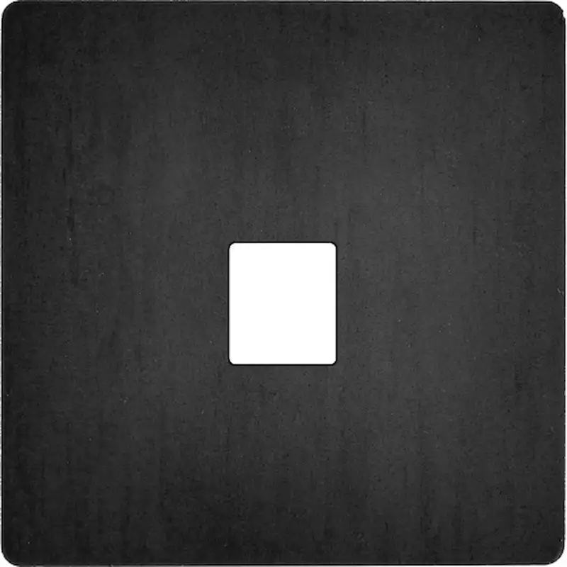 Façade 'M' acier verni simple 1 Media magnétique