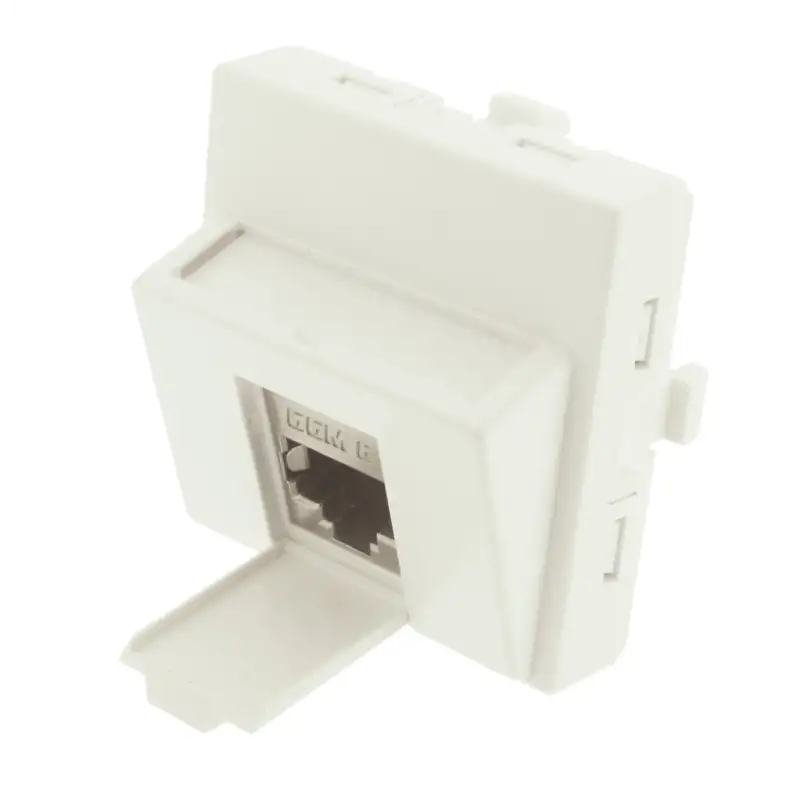 Plastron incliné simple équipé CAT6 blindé sans outil