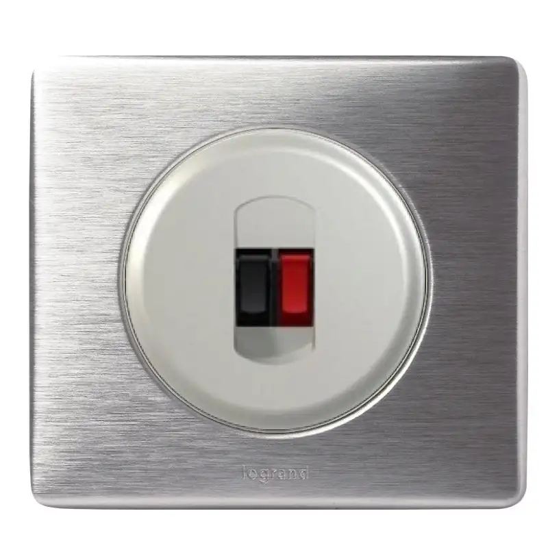 Prise Haut -Parleur simple - Ensemble Aluminium complet