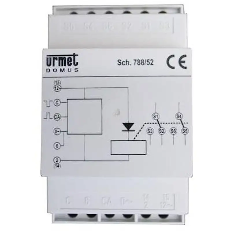Relais modulaire répétiteur d'appel - 12-18Vcc/CA - 2 RT