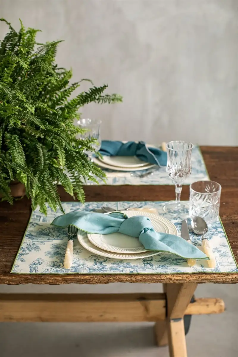 Set de table en coton antitache Filo AE0602_CO0_000-1417