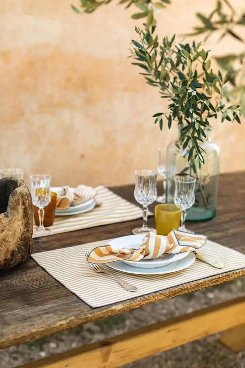 Set de table en coton antitache Filo AE0602_CO0_000-1776